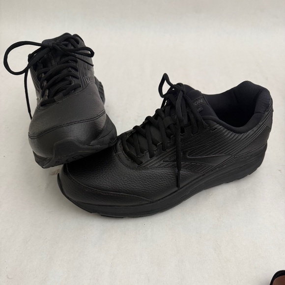 Brooks Addiction Walker 2 Mens Black Leather Walking Shoes Size 11D Worn Twice - Picture 5 of 9
